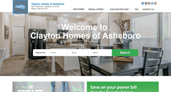 Desktop Screenshot of claytonhomesofasheboro.com